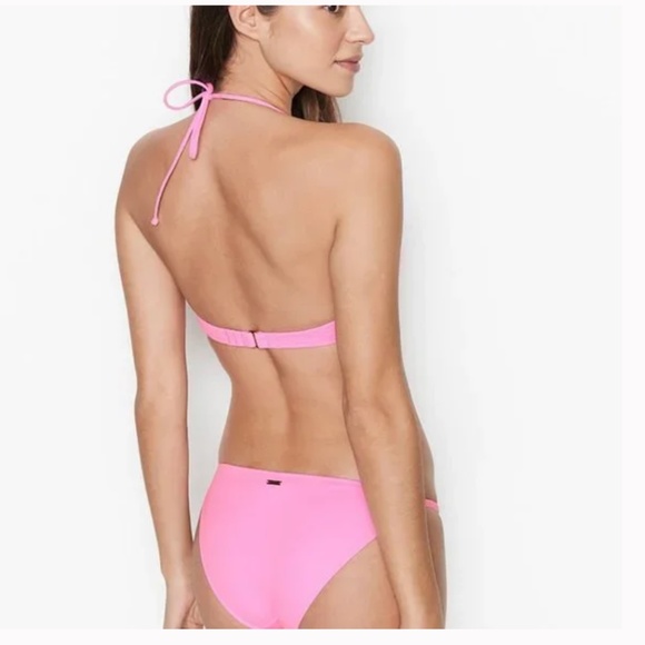 VICTORIA’S SECRET Swim Menton Itsy Swim Bottom Pink Splash Size Medium - Picture 3 of 9